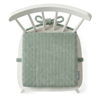 KiddyMoon Coussin Rehausseur De Chaise Enfant, Assise Rehaussée 10 Cm Avec Housse Lavable Et Liens d’Attache, vert, 33x33x10