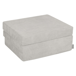 KiddyMoon Matelas Enfant Pliable en Mousse Matelas Pouf pour Tout-Petits, Chambre d'Enfant, gris clair, Matelas