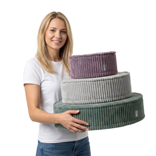 KiddyMoon Ensemble 3 Modules en Mousse pour Enfants pour Chambre D'enfant, fioletowy-jasnoszary-zielony