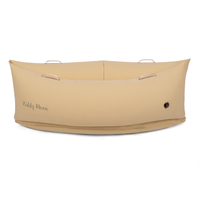 KiddyMoon Gonflable Fauteuil Sensoriel Enfant Avec Poignées Et Pompe, beige, M