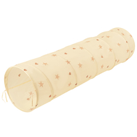 Tunnel Pliable pour Enfants Tunnel De Jeu avec Balles Jouet De Pliable Pop-Up pour Bébé Idéal pour Jouer À L'intérieur Et À L'extérieur, beige clair: beige pastel/bleu pastel/saumon,