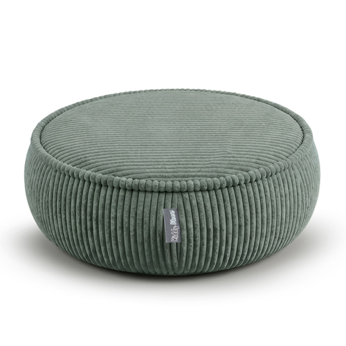 KiddyMoon pouf rond en polyester pour chambre d'enfant, vert, L