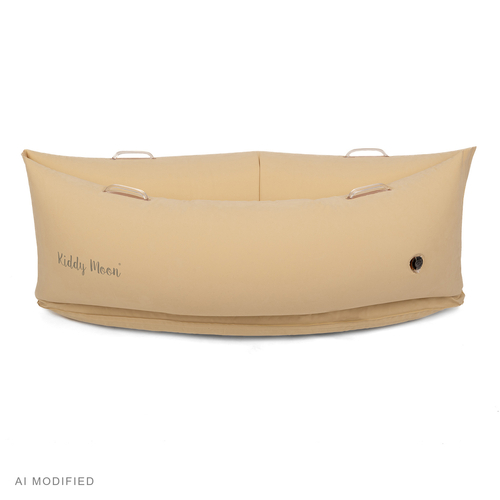KiddyMoon Gonflable Fauteuil Sensoriel Enfant Avec Poignées Et Pompe, beige, M
