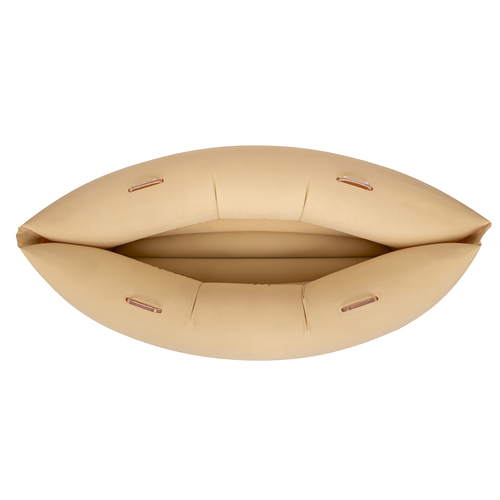 KiddyMoon Gonflable Fauteuil Sensoriel Enfant Avec Poignées Et Pompe, beige, L