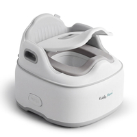 KiddyMoon Pot de Toilette pour Enfants avec Couvercle Verrouillable, gris, UNI