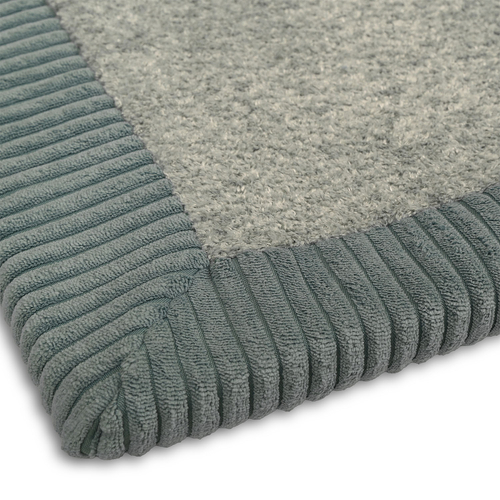 KiddyMoon Tapis de jeu doux pour enfant, antidérapant, rectangulaire, vert