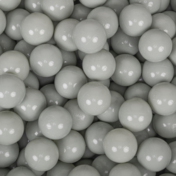 KiddyMoon Balles Colorées Plastique ∅7cm pour Piscine Enfant Bébé Fabriqué en EU, vert de gris