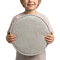KiddyMoon Ensemble 3 Modules en Mousse pour Enfants pour Chambre D'enfant, gris foncé-violet-gris clair, Sx3
