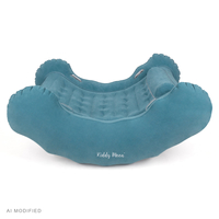 KiddyMoon Fauteuil Sensoriel Gonflable À Bascule Enfant Avec Poignées Et Pompe, bleu clair, L