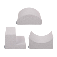 KiddyMoon Element Aire De Jeux en Mousse pour Enfants, gris clair, Multi-Taille