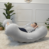 KiddyMoon Bascule gonflable PVC jouet sensoriel, gris, L