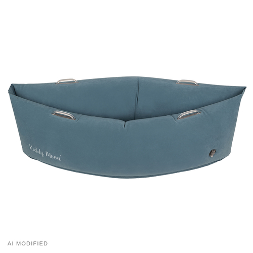 KiddyMoon Gonflable Fauteuil Sensoriel Enfant Avec Poignées Et Pompe, bleu, M