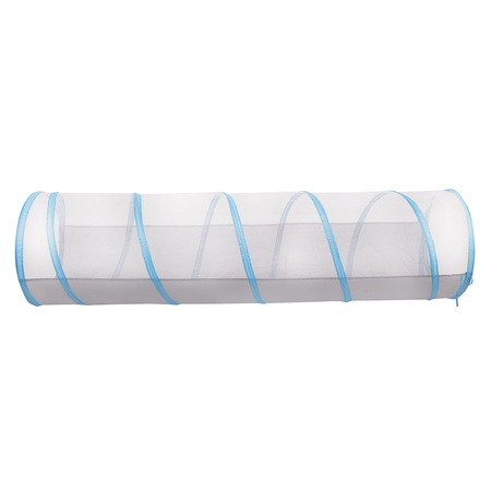Tunnel Pliable Pour Enfants Tunnel de Jeu Avec Balles Jouet de Pliable Pop-up Pour Bébé Idéal Pour Jouer À L'Intérieur Et À L'Extérieur, gris-bleu, Sans Balles