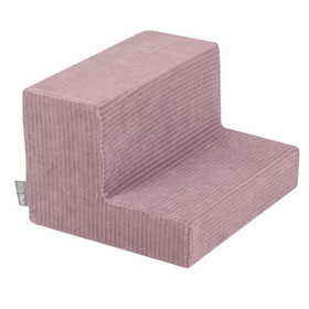 KiddyMoon Parcours Motricité En Mousse Avec Balles Enfants Favorise Créativité, Violet : bleu pastel/perle/rose poudré/blanc, Piscine (100 Balles) + Marches