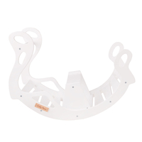 KiddyMoon Bascule pour Enfants Rocker Bébé Balancelle, blanc, 90,6x39x69 cm