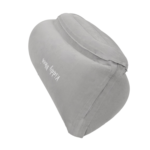KiddyMoon Gonflable Fauteuil Sensoriel Enfant Avec Poignées Et Pompe, gris, XL
