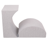 KiddyMoon Element Aire De Jeux en Mousse pour Enfants, gris clair, Multi-Taille