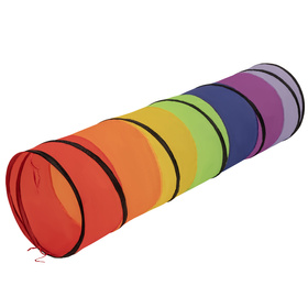 Tunnel Pliable Pour Enfants Tunnel de Jeu Avec Balles Jouet de Pliable Pop-up Pour Bébé Idéal Pour Jouer À L'Intérieur Et À L'Extérieur, multicolore: blanc/jaune/orange/turquoise, 900 Balles