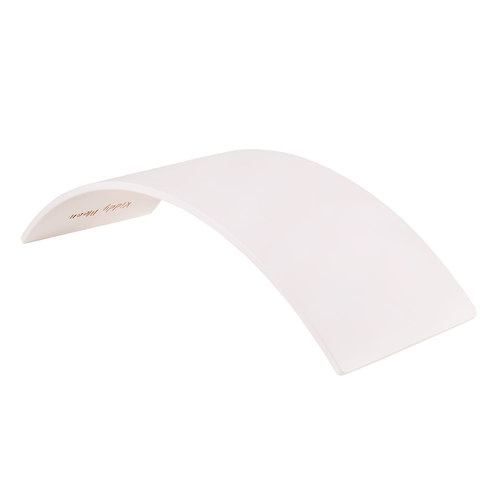 KiddyMoon Planche D'équilibre pour Enfants Planche à Balancer Montessori, Blanc, 83x29,5x1,4 cm
