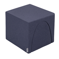 KiddyMoon Element Aire De Jeux en Mousse pour Enfants, bleu foncé, Multi-Taille