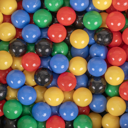 Tente De Jeu Pompier pour Enfants Set De Jeu Camion Et Caserne De Pompiers Pour Enfants Avec Boules Pliables Intérieures Extérieures Jeu Coopératif Sensoriel Montessori, rouge : noir-jaune-bleu-rouge-vert, 100 balles