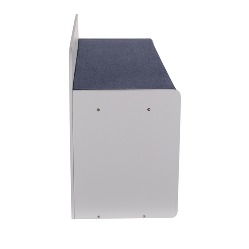 banquette avec étagères pour les enfants KiddyMoon, gris/bleu foncé, UNI