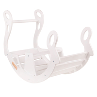 KiddyMoon Bascule pour Enfants Rocker Bébé Balancelle, blanc, 90,6x39x69 cm