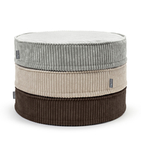 KiddyMoon Ensemble 3 Modules en Mousse pour Enfants pour Chambre D'enfant, gris clair-beige-brun, Lx3
