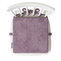 KiddyMoon Coussin Rehausseur De Chaise Enfant, Assise Rehaussée 10 Cm Avec Housse Lavable Et Liens d’Attache, violet, 33x33x10