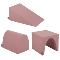 KiddyMoon aire de jeux en mousse pente L/colline/tunnel, bruyère, Multi-Taille