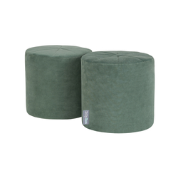 KiddyMoon Aire De Jeux En Mousse Modulable Pour Enfants Avec Housses Amovibles Résistantes Et Matériaux Doux Favorisant Imagination Et Créativité, vert forêt, Pouf/Pouf