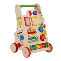 KiddyMoon Trotteur avec un Tableau D'activité, Chariot de Marche pour Bébé, Multicolore, Standard
