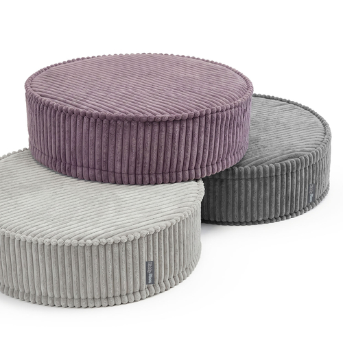 KiddyMoon Ensemble 3 Modules en Mousse pour Enfants pour Chambre D'enfant, gris foncé-violet-gris clair, Mx3