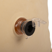 KiddyMoon Gonflable Fauteuil Sensoriel Enfant Avec Poignées Et Pompe, beige, M