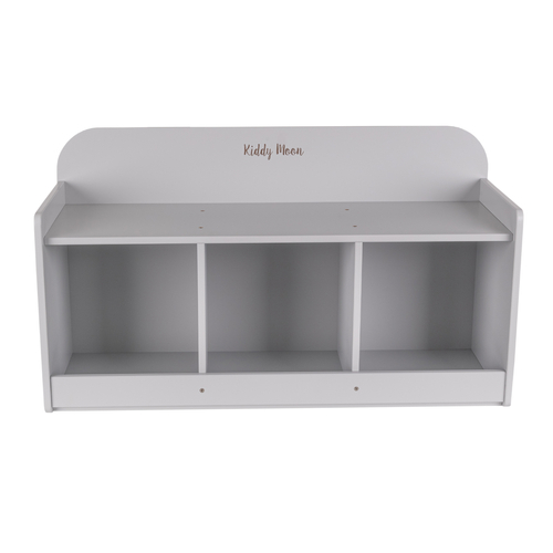 banquette avec étagères pour les enfants KiddyMoon, gris, UNI
