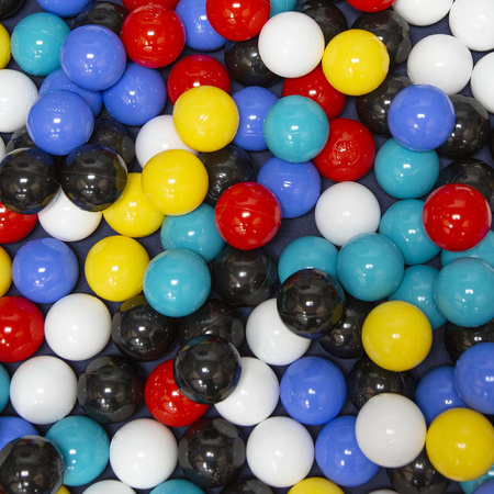 Tente De Jeu Pompier pour Enfants Set De Jeu Camion Et Caserne De Pompiers Pour Enfants Avec Boules Pliables Intérieures Extérieures Jeu Coopératif Sensoriel Montessori, rouge : noir-blanc-bleu-rouge-jaune-turquoise, 100 balles