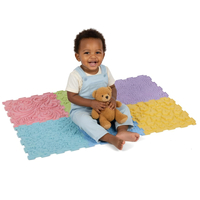KiddyMoon Tapis Puzzle Sensoriel pour Enfants Tapis Thérapeutique, multicolore, 6 Pieces