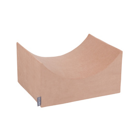 KiddyMoon Aire Velvet De Jeux en Mousse avec Rond Piscine à Balles pour Enfants, rose des sables: beige pastel/cuivre/perle, Piscine (200 Balles) + Version 5