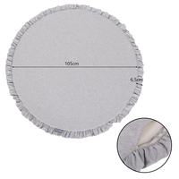 KiddyMoon Tapis de Jeu Pour Enfants Montessori Tapis en Mousse Bébé Épais et Doux Tapis Rampant Ramper Enfant Jouet Couverture Baby Tapis d'éveil, Fabriqué en UE, gris clair, XL