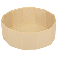 piscine à balles multicolores piscine pliable pour les enfant, beige clair: beige pastel/cuivre/blanc/noir, 100 balles