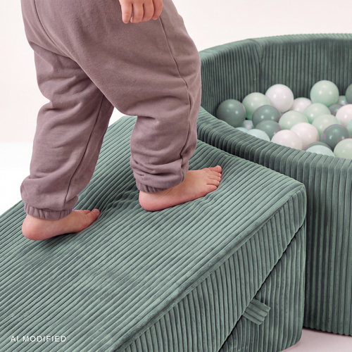 KiddyMoon ANAFI rampe inclinée en mousse pour l’équilibre, vert, klin F