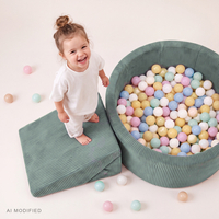 KiddyMoon ANAFI rampe inclinée en mousse pour l’équilibre, vert, klin F