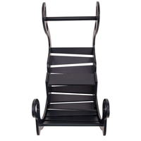 KiddyMoon Bascule pour Enfants Rocker Bébé Balancelle, noir, 90,6x39x69 cm