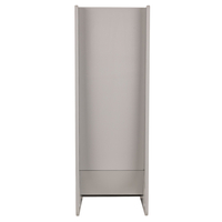 KiddyMoon Toboggan En Bois pour Enfants 2 en 1 Chaise Bébé, gris, Grand