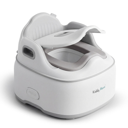 KiddyMoon Pot de Toilette pour Enfants avec Couvercle Verrouillable, gris, UNI