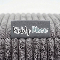 KiddyMoon Coussin Sauteur Enfant Mini Trampoline Interieur Rembourrage A Ressorts Housse Amovible En Tissu Cotele Deux Poignees Des 3 Ans, Gris Foncé, Mini Trampoline