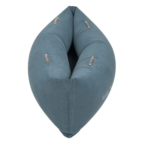 KiddyMoon Gonflable Fauteuil Sensoriel Enfant Avec Poignées Et Pompe, bleu, L