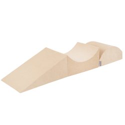 KiddyMoon Aire De Jeux En Mousse Modulable Pour Enfants Avec Housses Amovibles Résistantes Et Matériaux Doux Favorisant Imagination Et Créativité, beige sableux, Multi-Taille