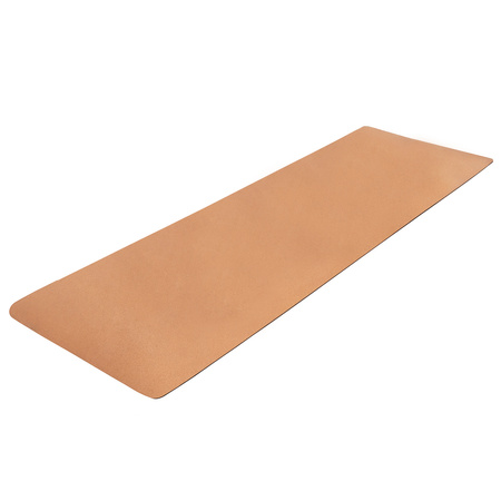 Tapis en Liège pour Yoga Surface Antidérapante Structure Naturelle Tapis d'exercice Durable et Polyvalent Perfect pour la Méditation ou les Exercices, beige, 49,4x40,4x91,5 cm