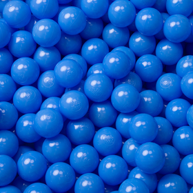 KiddyMoon Balles pour Piscine Colorées ∅6cm Plastique Enfant Bébé Fabriqué en EU, bleu, 500 Balles/6cm